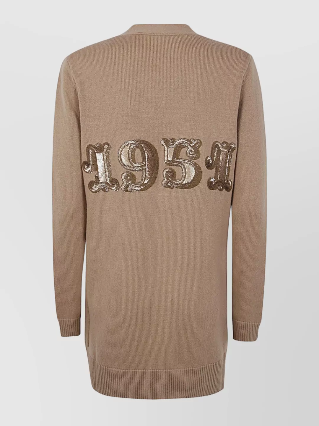 Max Mara Front Pocket Shirt Featuring Sequin Detail In Brown