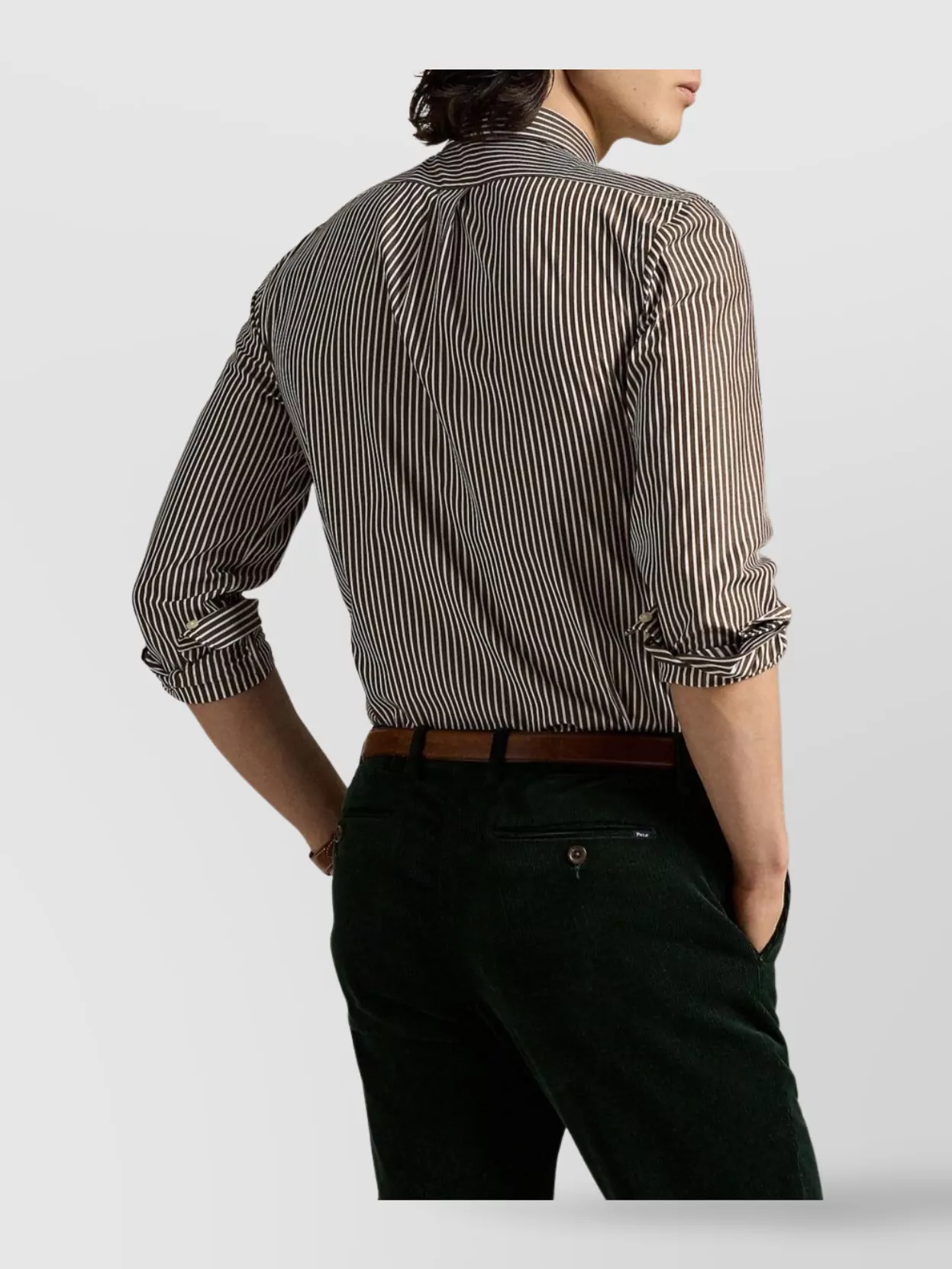 Polo Ralph Lauren Striped Pattern Button-Down Collar Long Sleeves