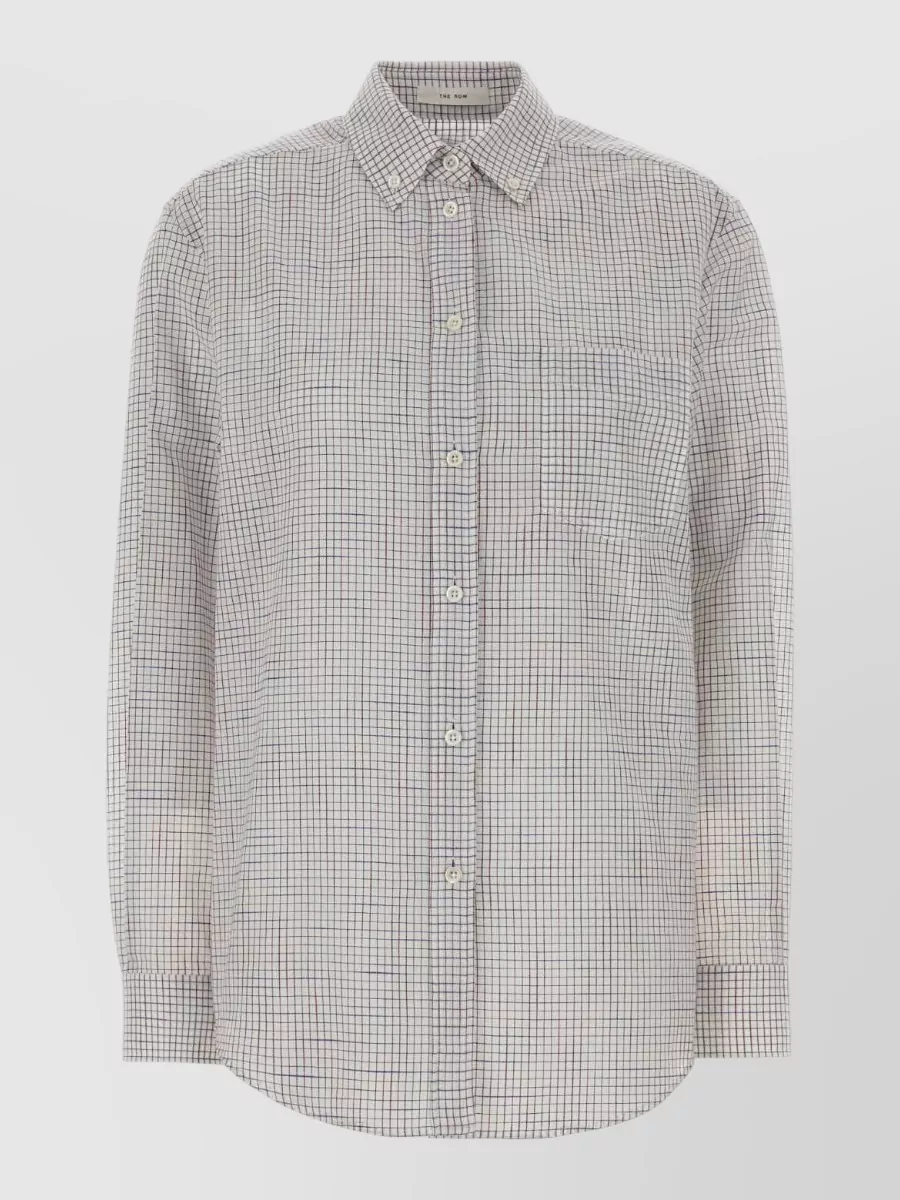 The Row Cotton shirt checked pattern long sleeves