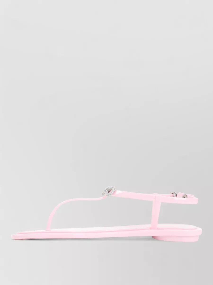 Mach & Mach Crystal-Embellished Thong Sandals