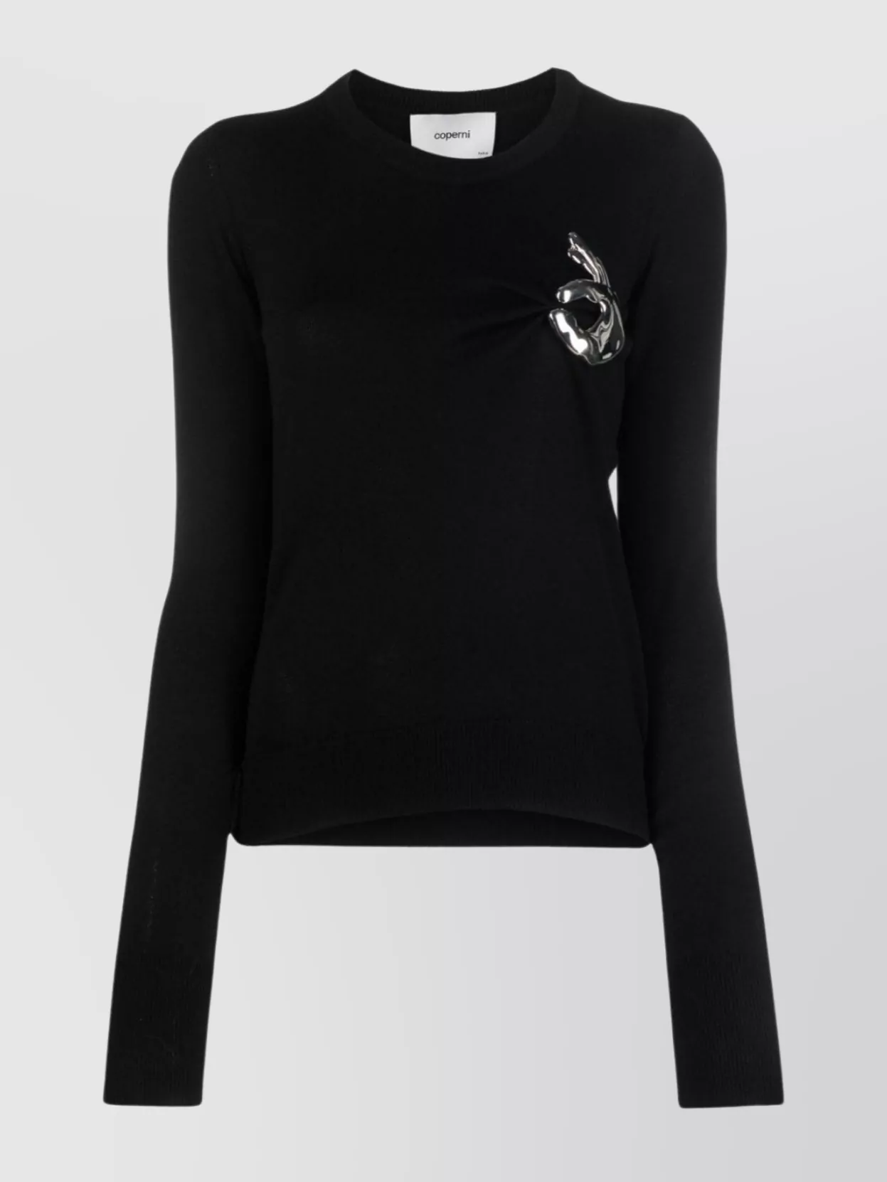 Shop Coperni Versatile Crewneck Knit Sweater In Black