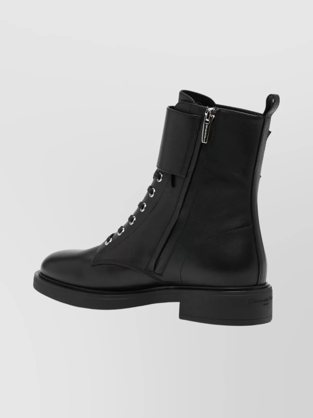 Gianvito Rossi Ankle Boots With Buckle And Round Toe
