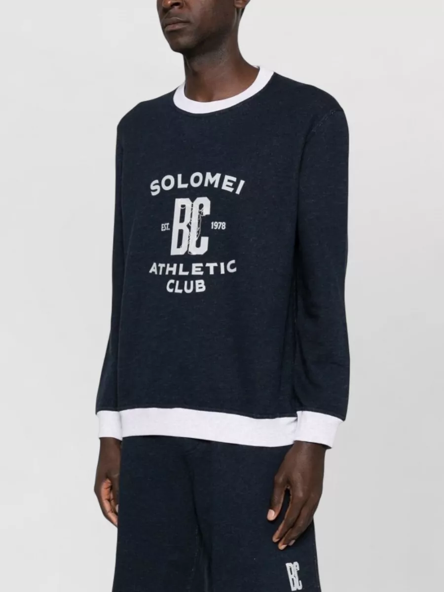 Brunello Cucinelli Cotton Sweatshirt With Logo And Crew Neck