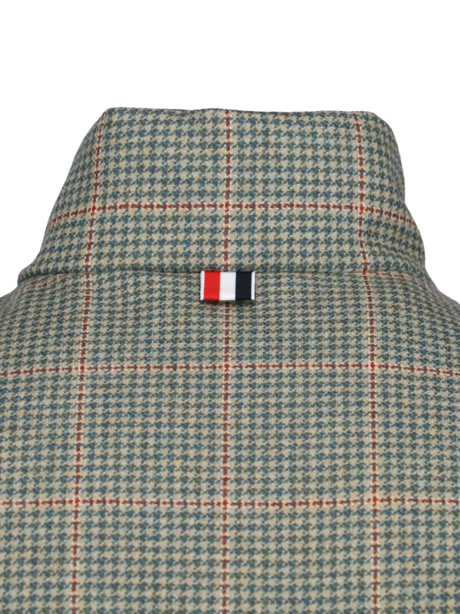 Thom Browne Casual High Collar Jacket Striped Quilting