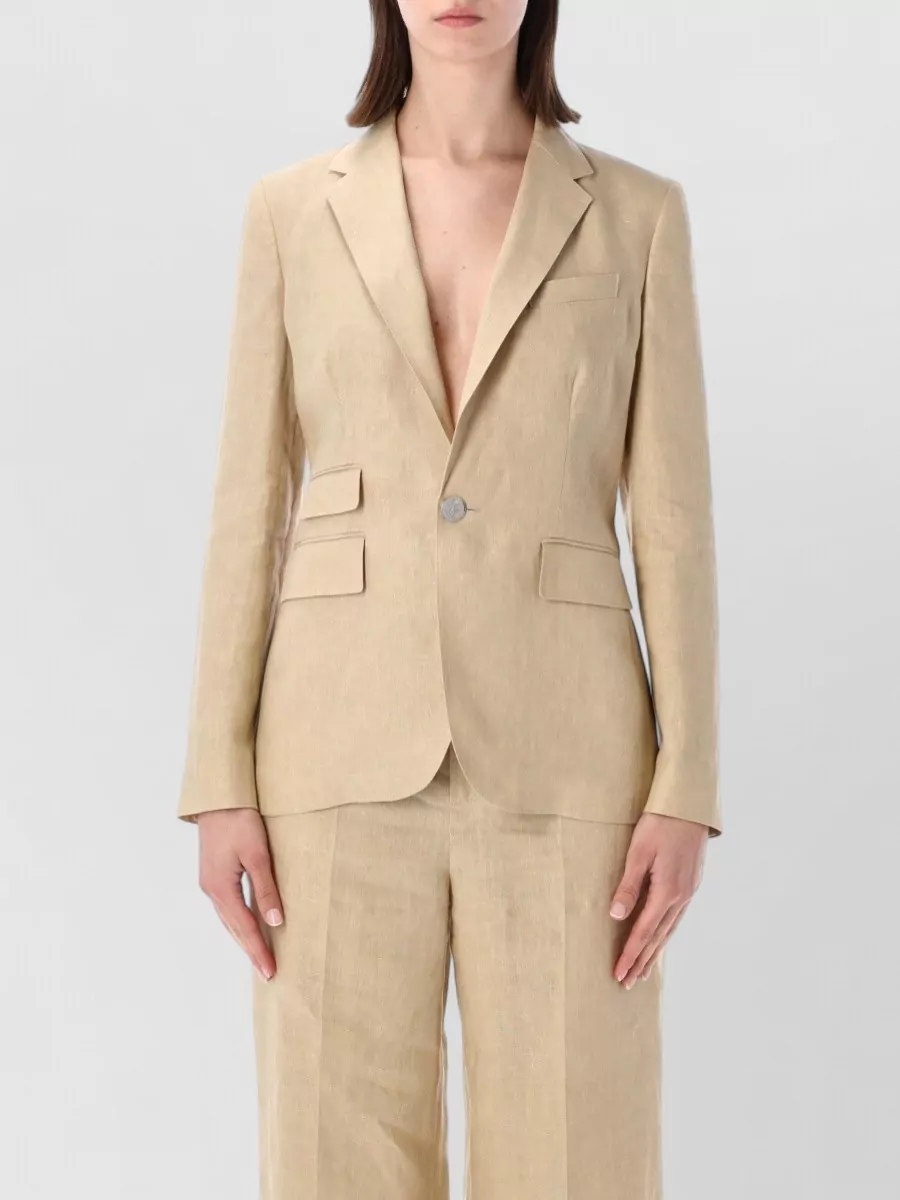 Ralph Lauren Linen Slim-Fit Single-Breasted Blazer