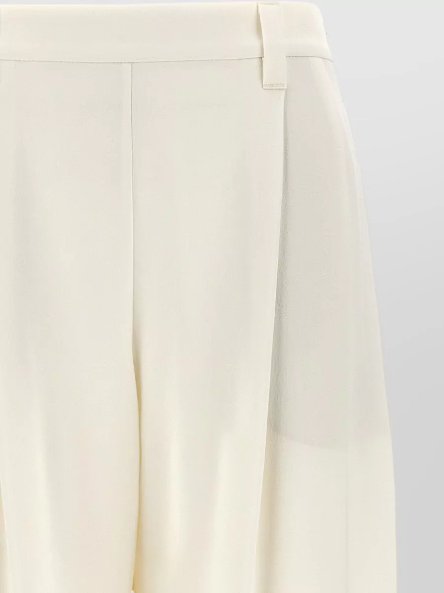 Brunello Cucinelli Silk Slouchy Tailored Trousers