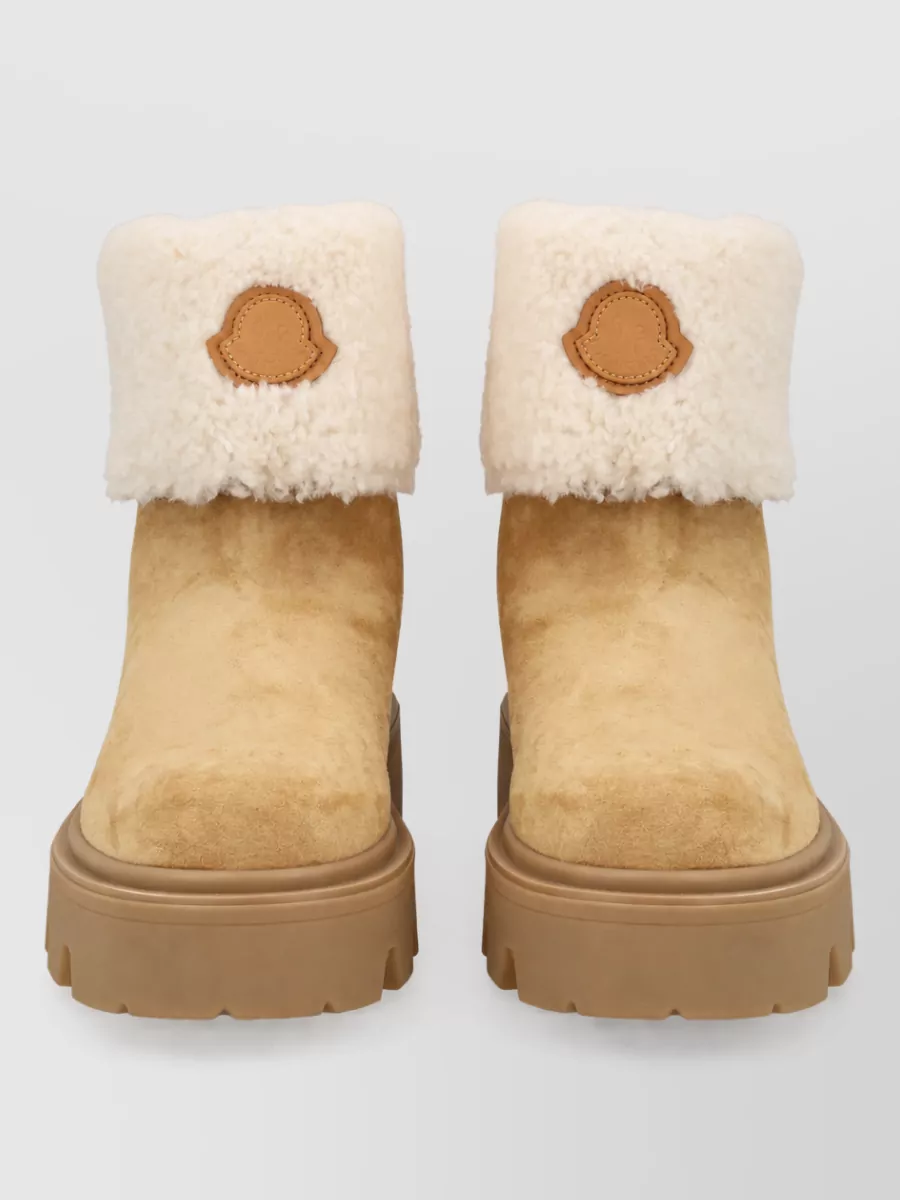 Moncler suede ankle boots