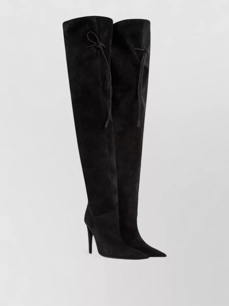 Giuseppe Zanotti suede over-the-knee stiletto boots