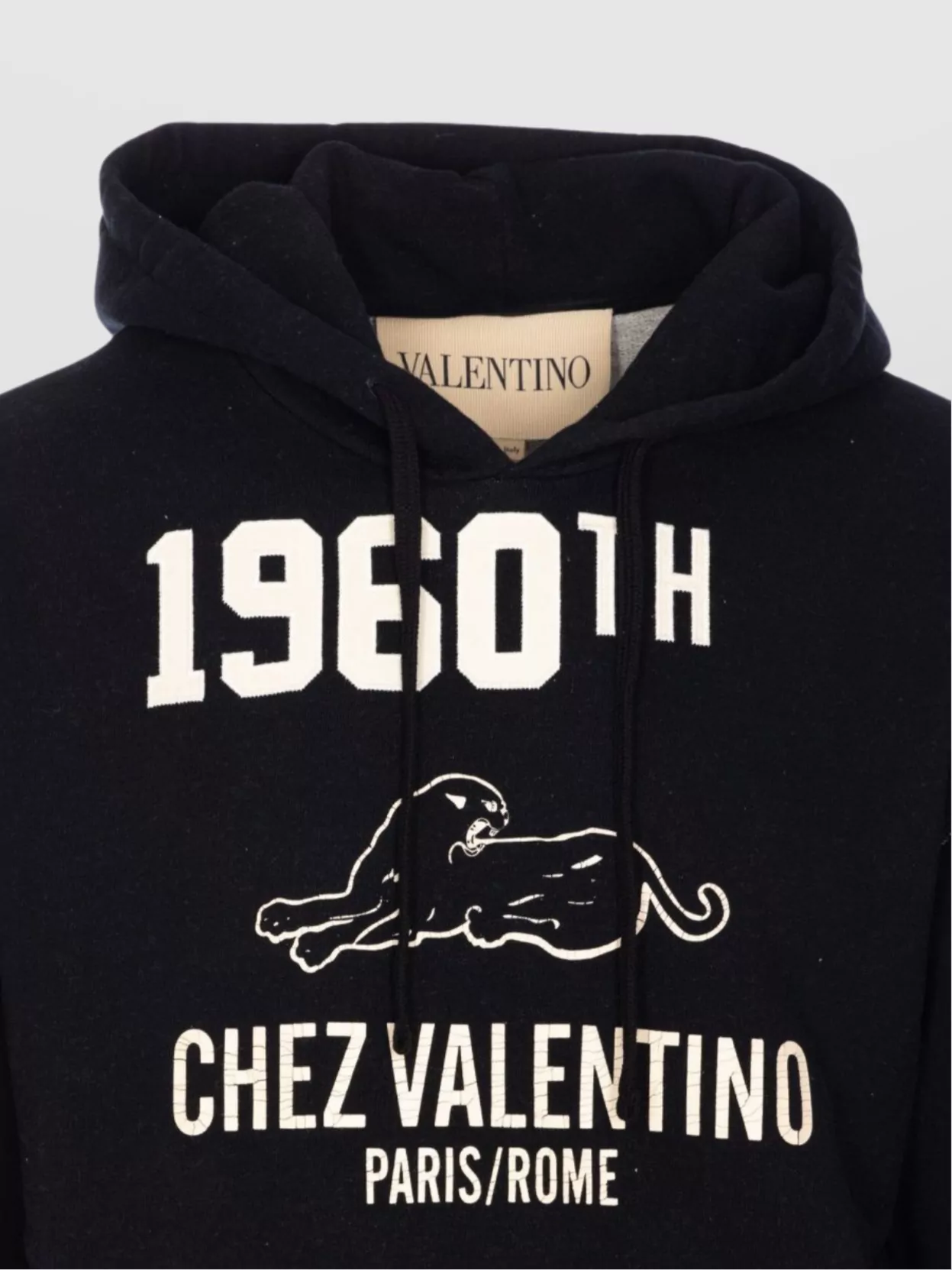 Valentino Garavani Graphic Print Hoodie Kangaroo Pocket