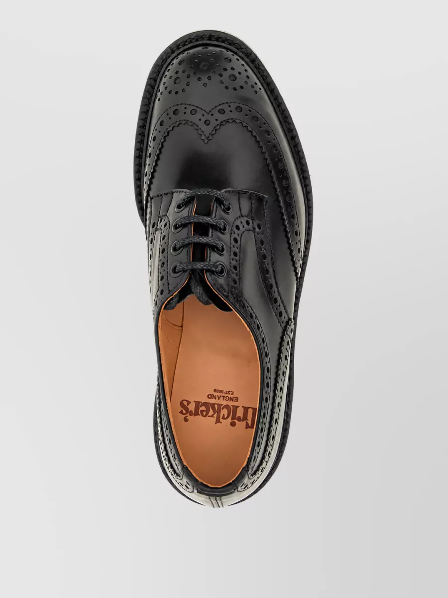 Tricker's Leather Brogue Lace-Up Shoes