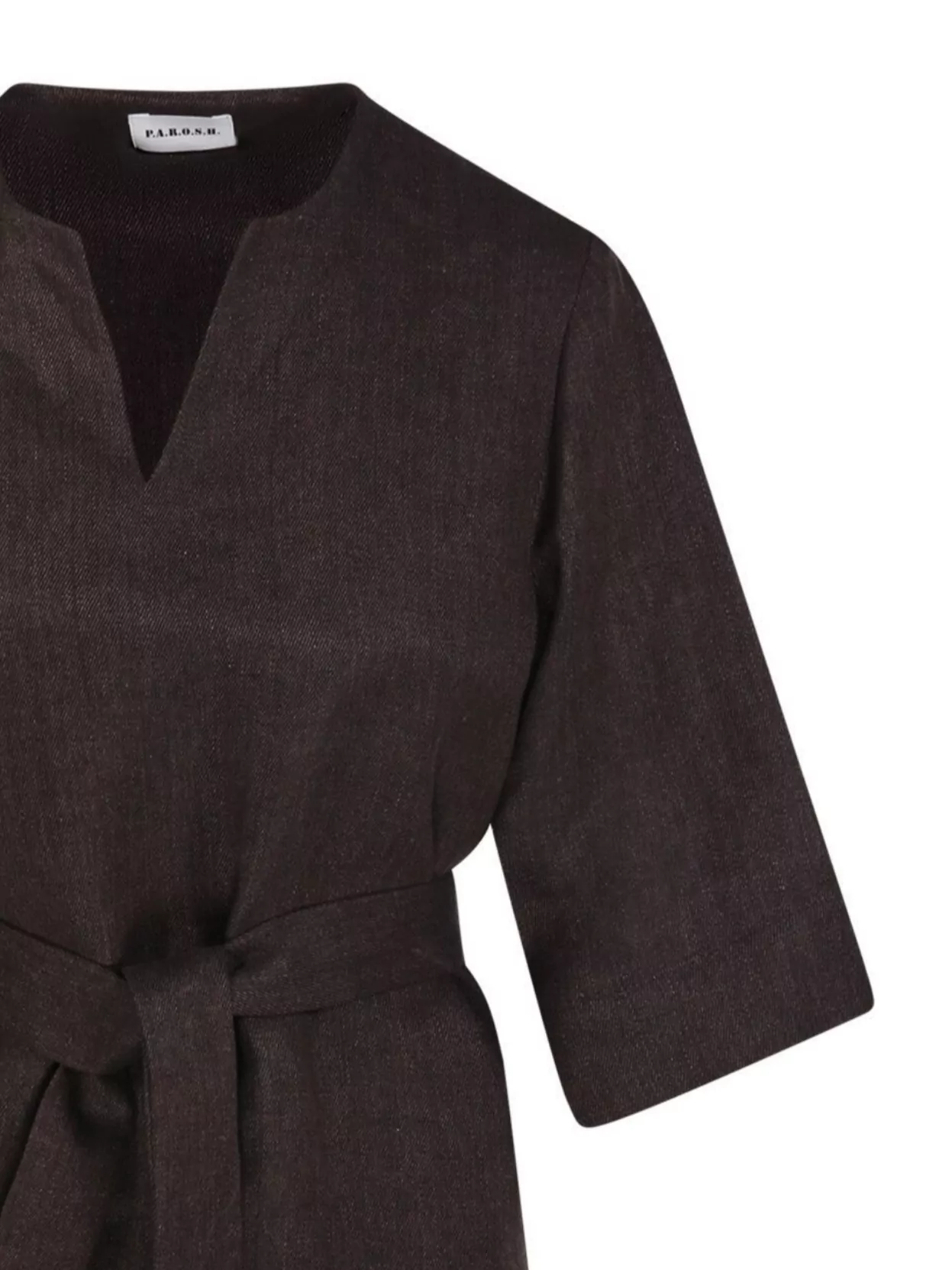 P.a.r.o.s.h Parosh Relaxed Fit Linen Blouse With V-neckline