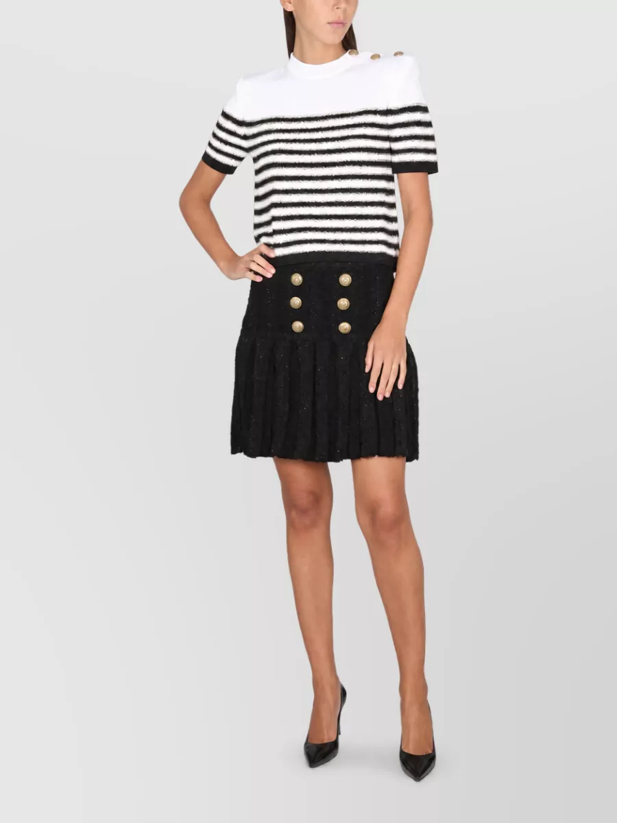 Balmain pleated mini skirt