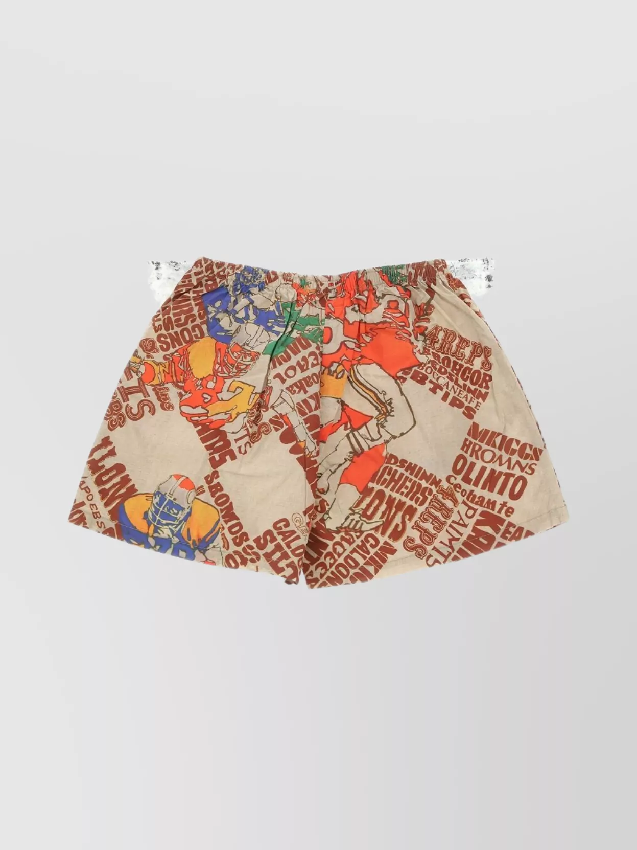 Shop Erl Men's Graphic Print Boxers Underwear Knee