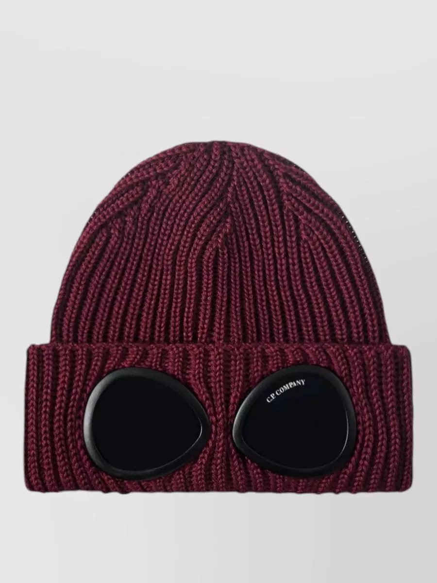 C.P. Company ribbed wool goggle beanie