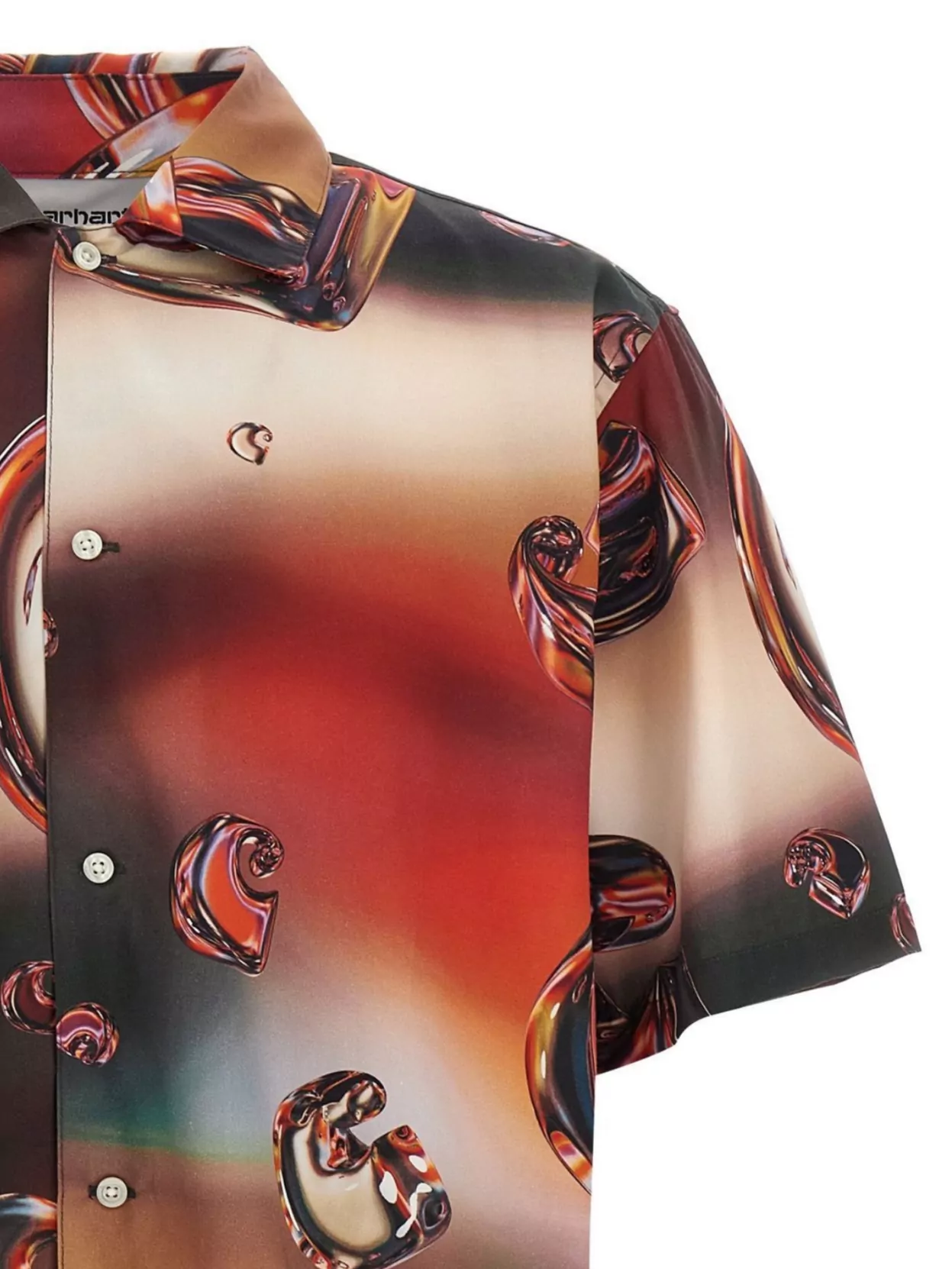 Carhartt Wip 'Sunshine Chrome' Short Sleeves Shirt With Spread Collar