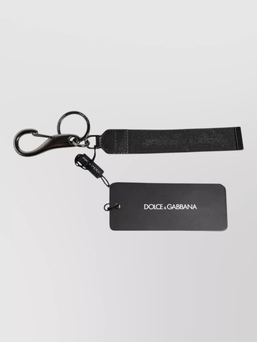 Dolce&Gabbana Logo Nylon Keychain