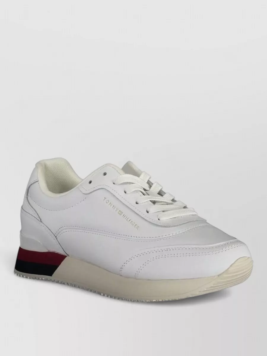Tommy Hilfiger Leather lace-up sneakers