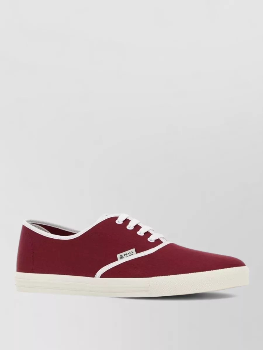 Prada Canvas Low-Top Sneakers