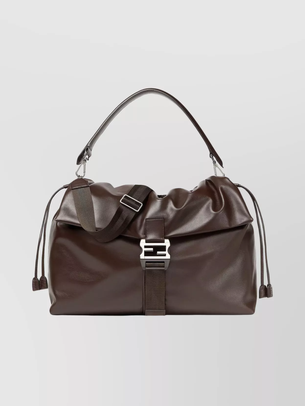 Fendi Structured Shoulder Bag Featuring Adjustable Strap