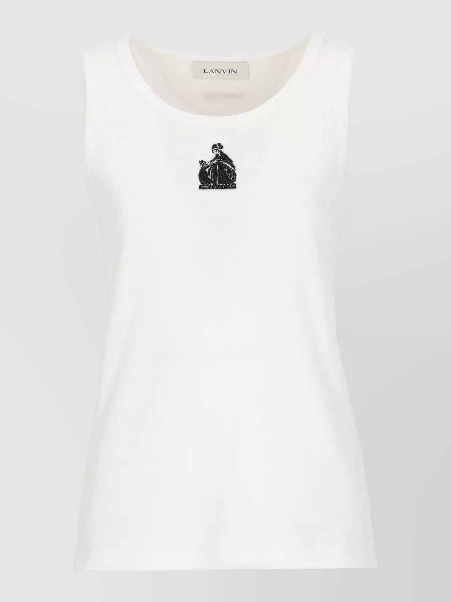 Lanvin sleeveless cotton tank top