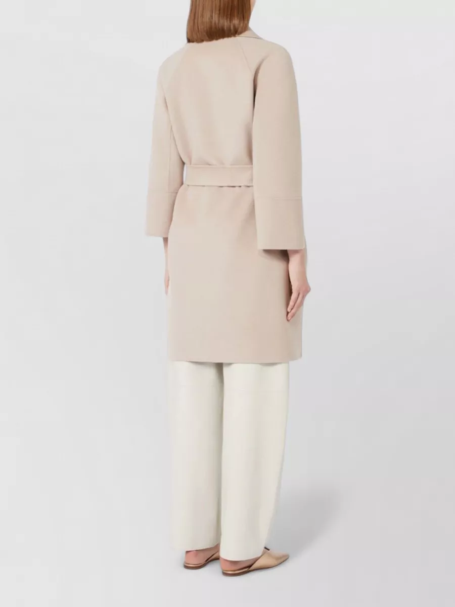 S Max Mara Arona Coat Longline Belted Back Vent