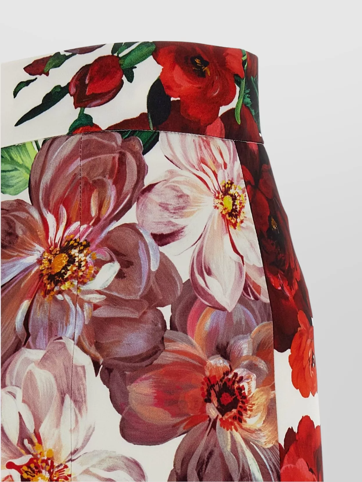 Dolce&Gabbana High-Waisted Pencil Skirt Floral Pattern