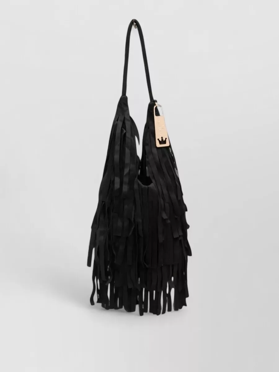 La Milanesa tiered fringe bucket bag