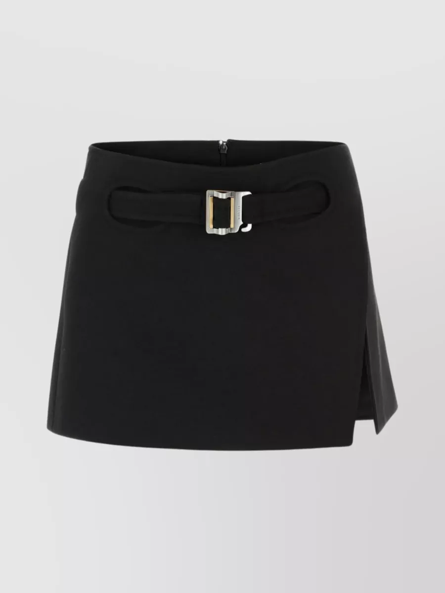Shop Dion Lee Interloop Asymmetric Hemline Mini Skirt In Black