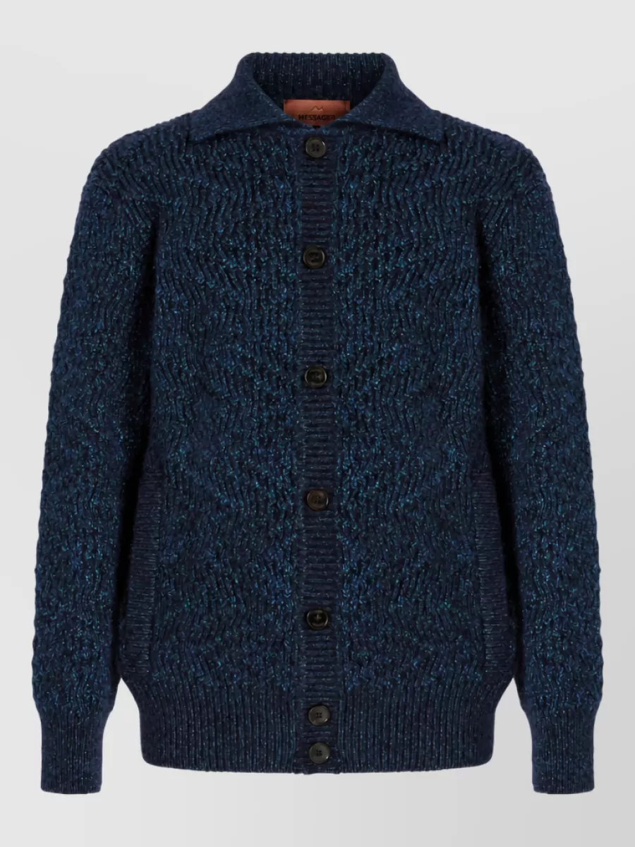 Missoni Wool alpaca zigzag knit oversized cardigan