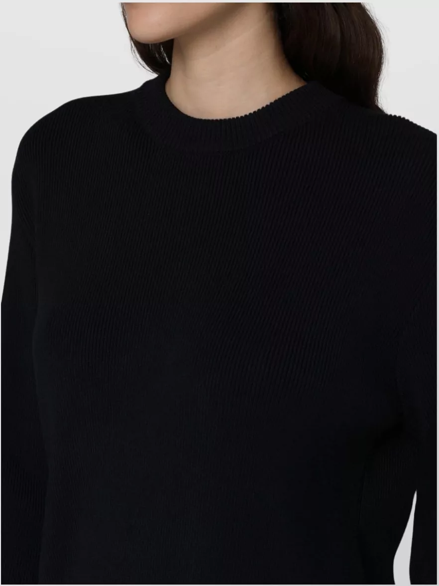 Golden Goose Ribbed Knit Crew-Neck Cotton Sweater