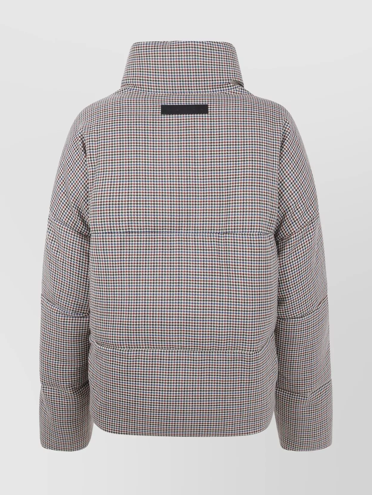 Marni Quilted High Collar Jacket With Side Pockets In Gray