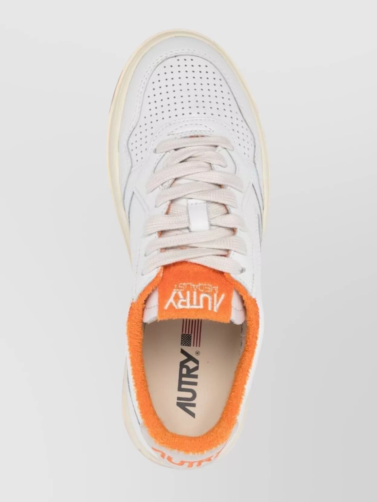 Autry Athletic Performance Sneakers Contrast Sole In White