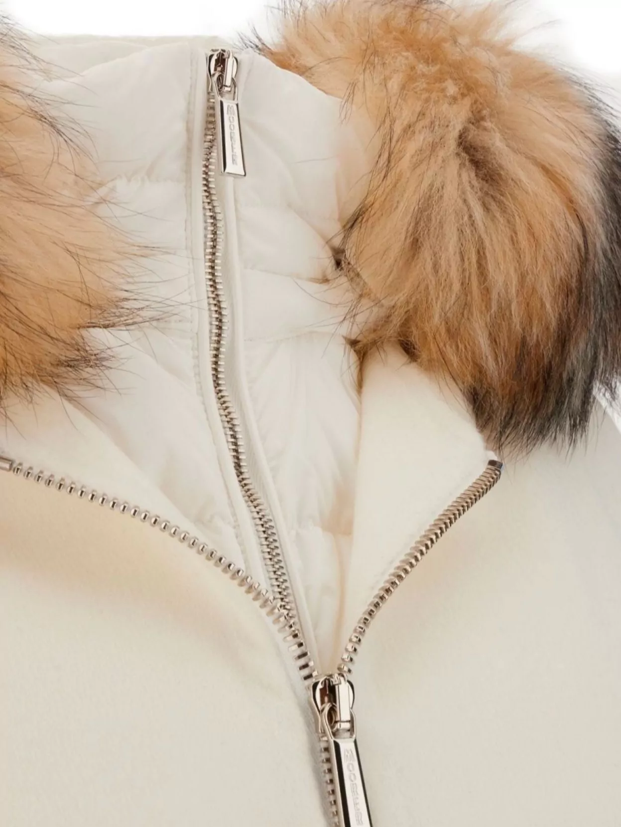 Moorer Wool Coat With Detachable Hood And Fur Trim