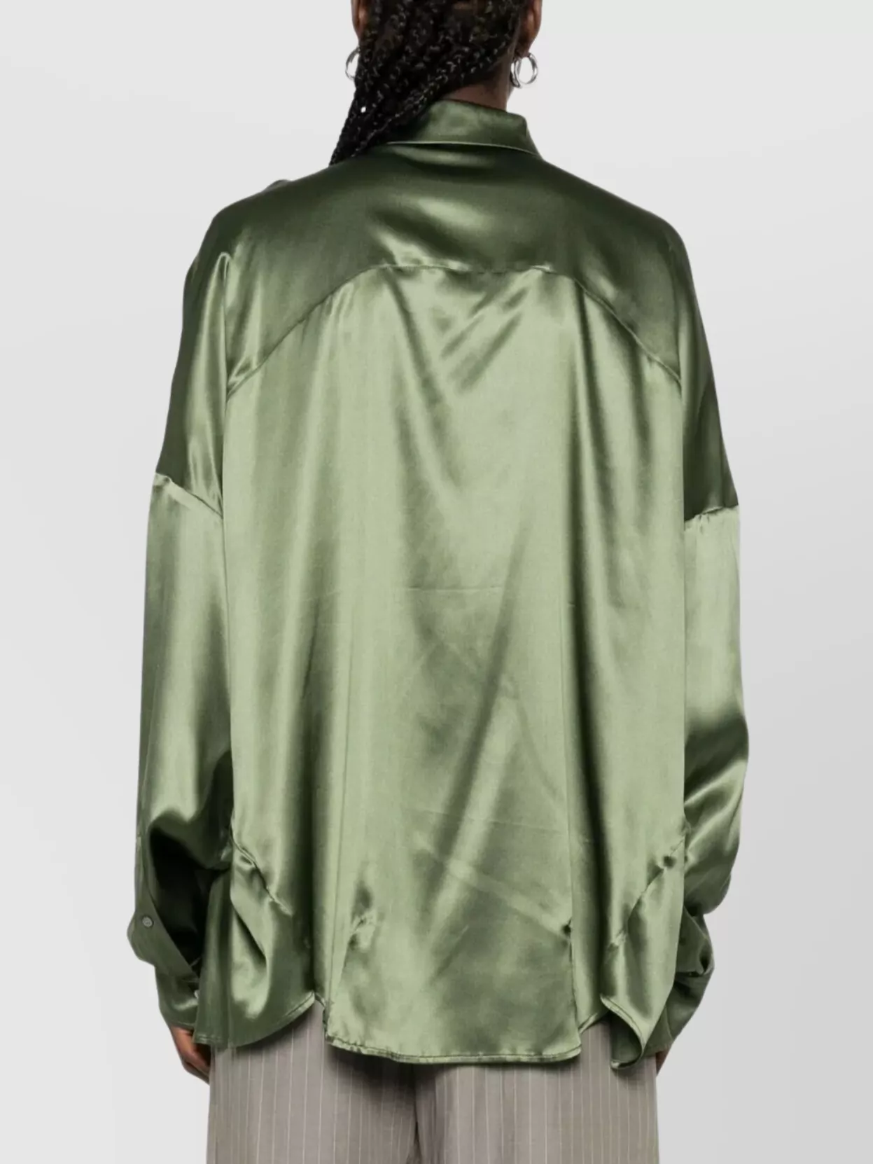 Dries Van Noten Collared Neck Satin Finish Shirt