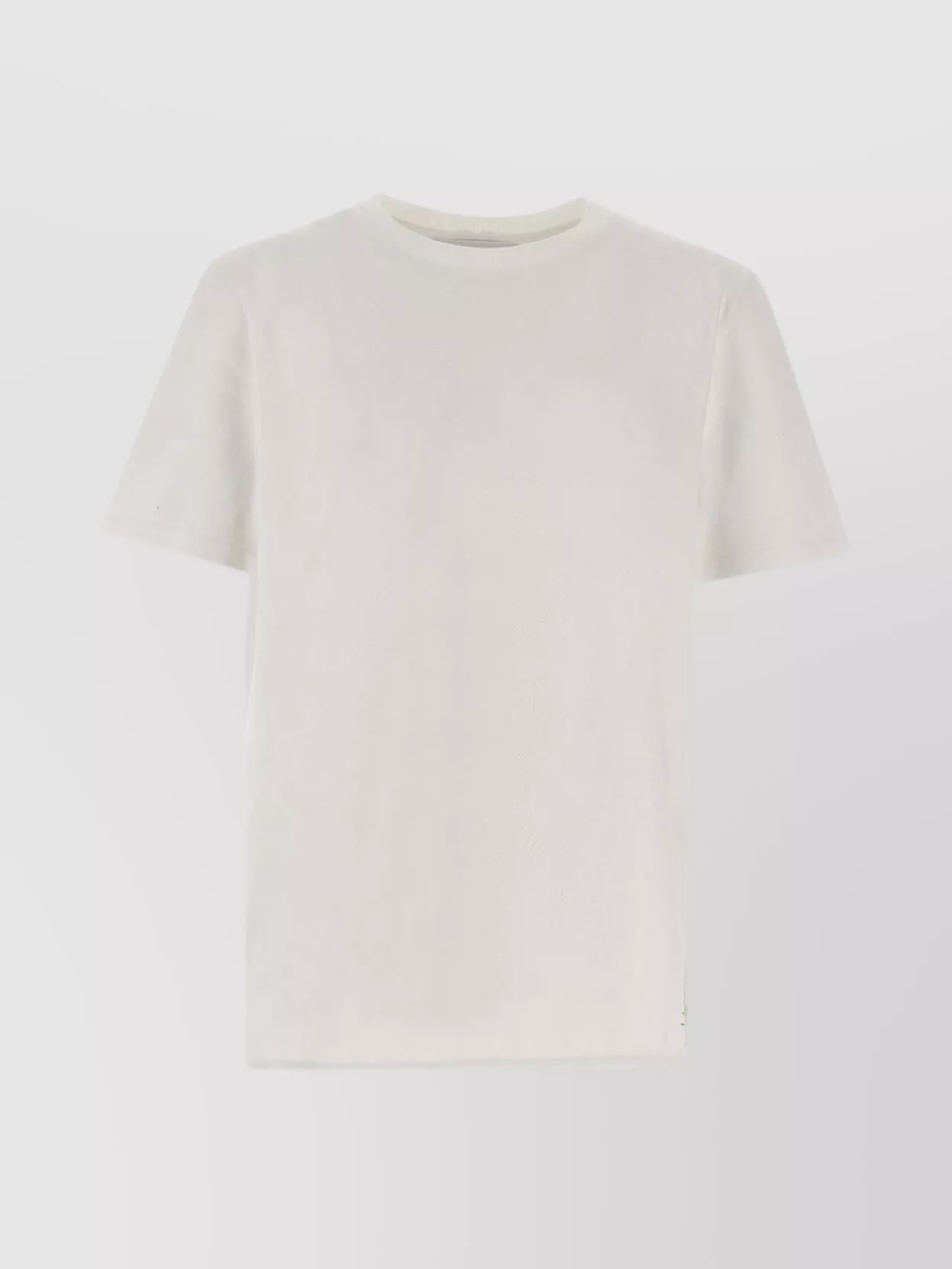 Shop Thom Browne Asymmetrical Hem Piqué Cotton T-shirt