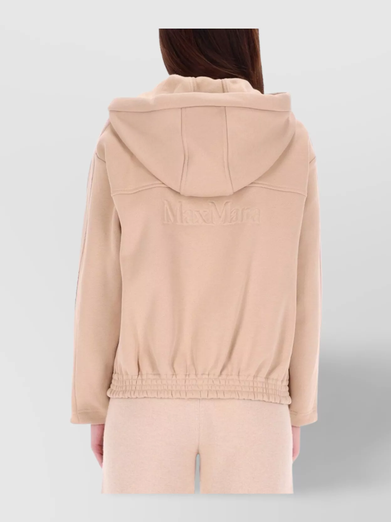 Max Mara Hooded Long Sleeve Knit Sweatshirt