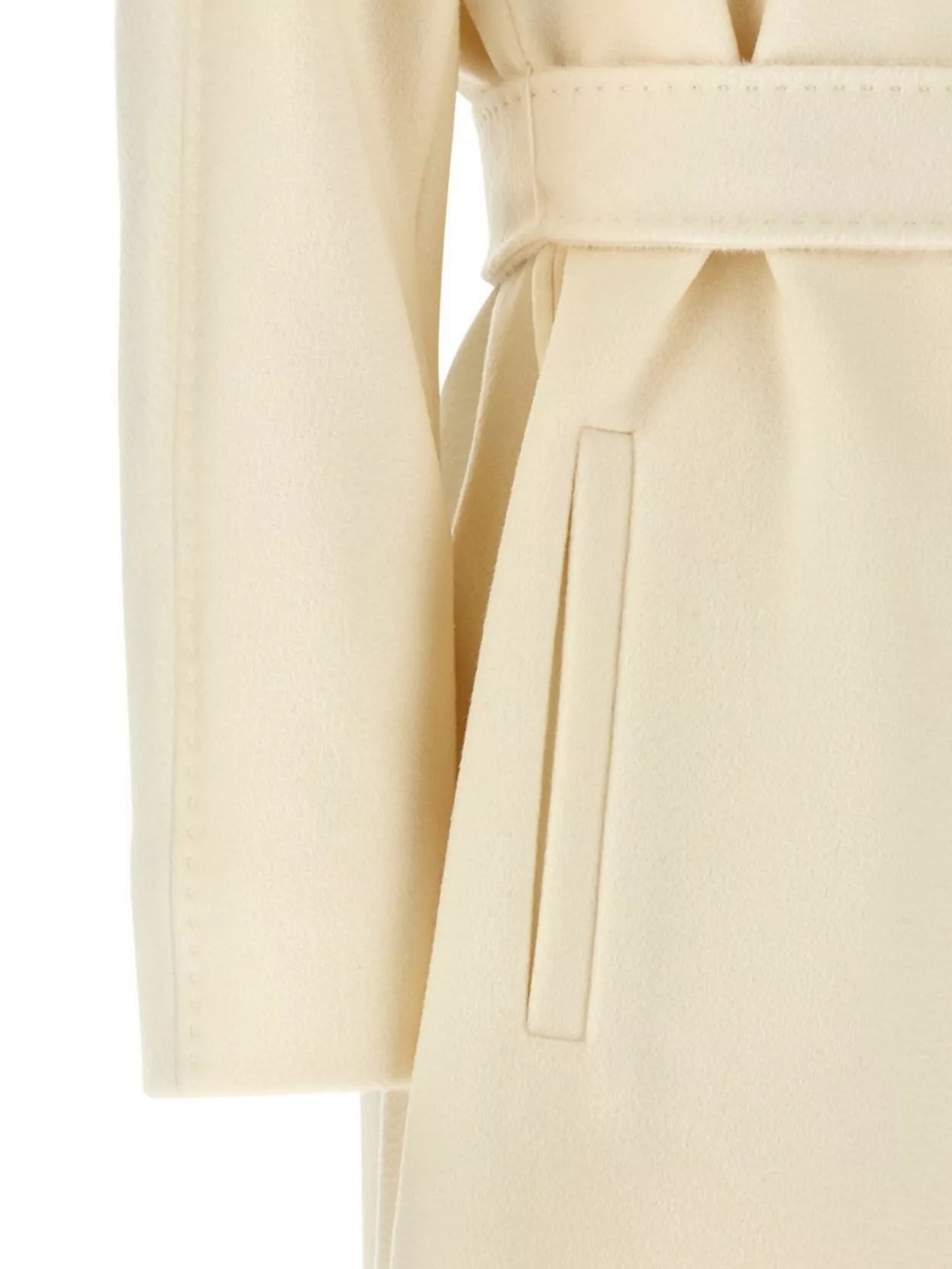 S Max Mara Waist Belted Coat Long Sleeves