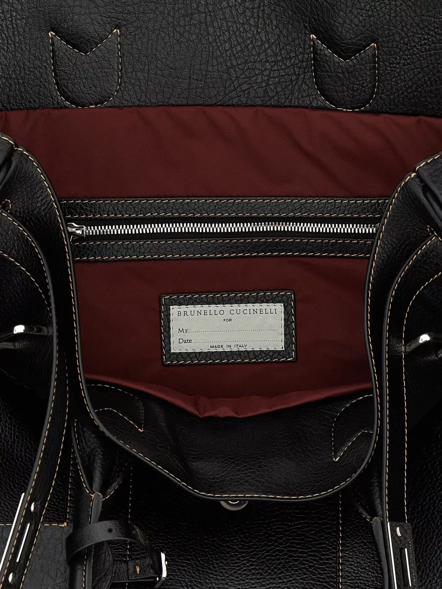 Brunello Cucinelli Leather Travel Bag