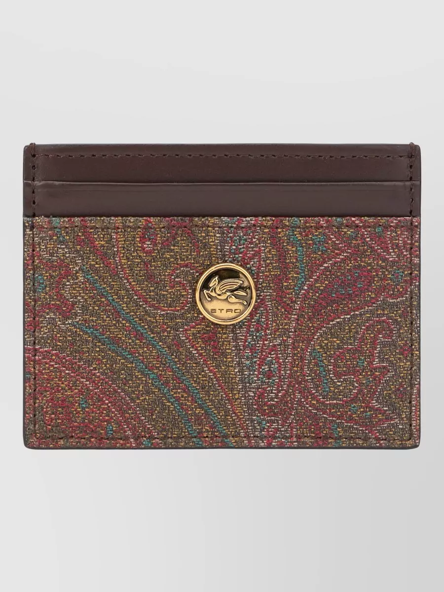 Etro Paisley Pattern Compact Card Holder Keyring