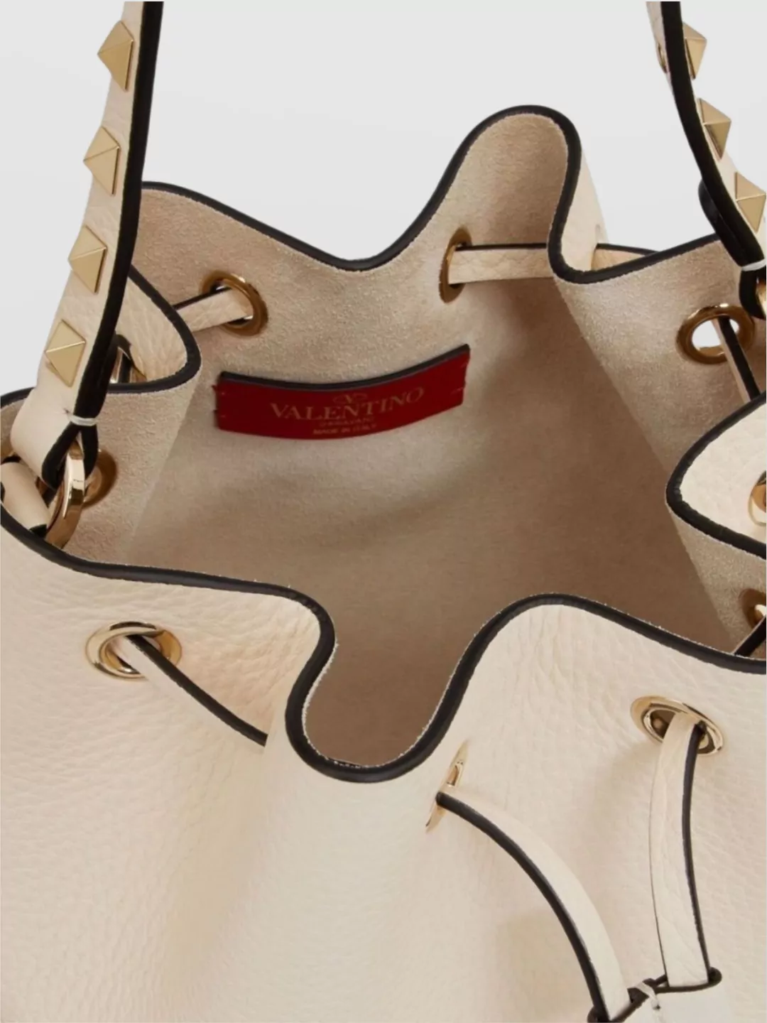 Valentino Garavani Studded Leather Bucket Bag