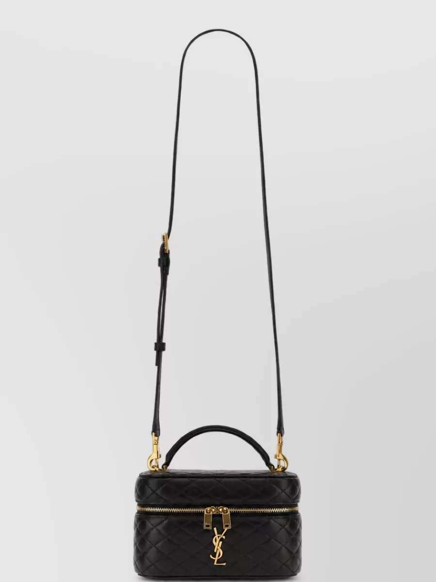 Saint Laurent Gaby Medium Leather Clutch Bag