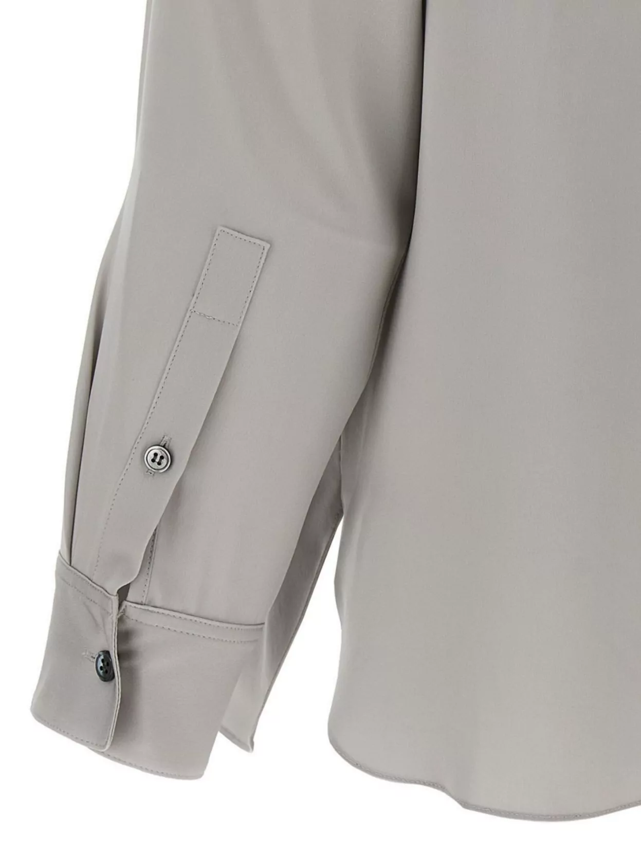Theory Straight Shirt With Buttoned Cuffs And Pleated Back