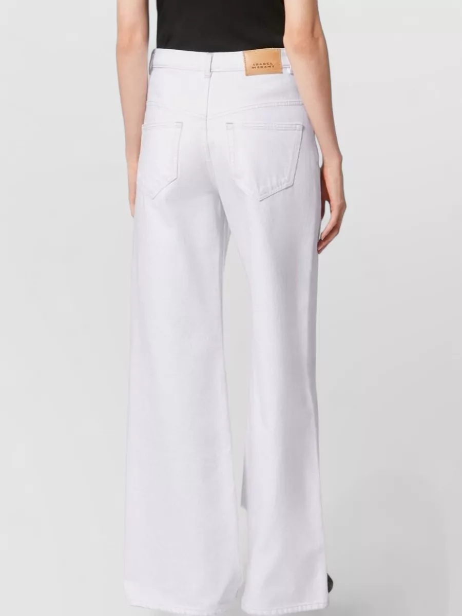 Isabel Marant High Rise Wide Leg Denim Trousers