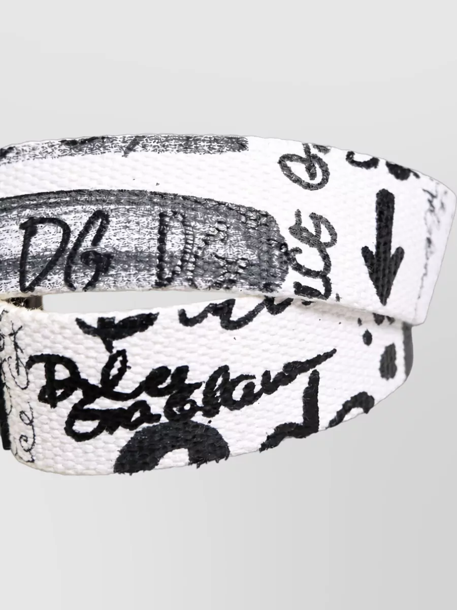 Dolce&Gabbana Graffiti Print Belt