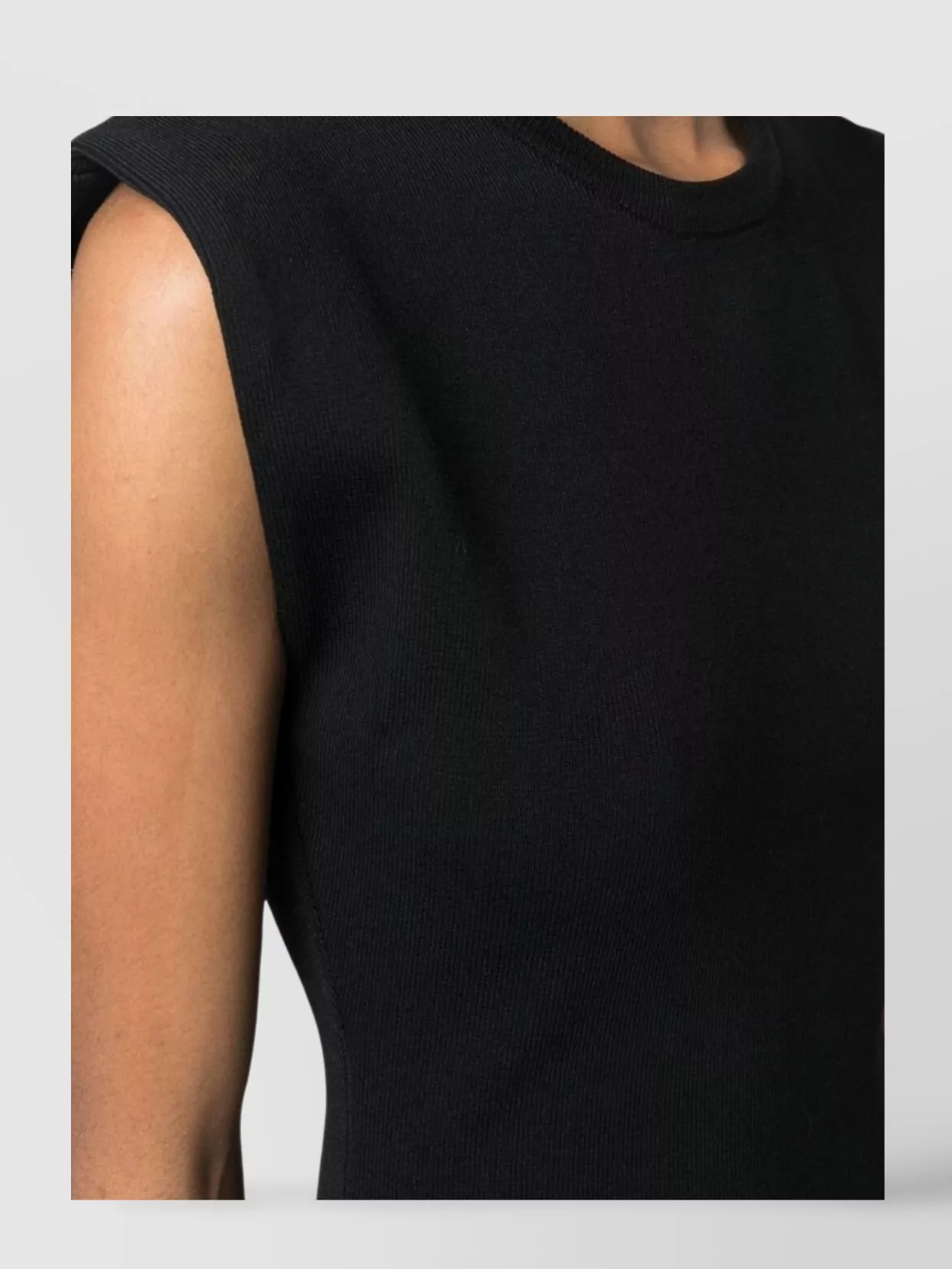 Yves Salomon Knitwear Stretch Crew Neck Dress