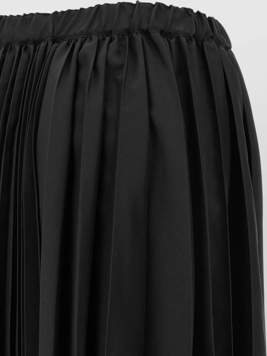 Comme Des Garçons Asymmetric Pleated Maxi Skirt
