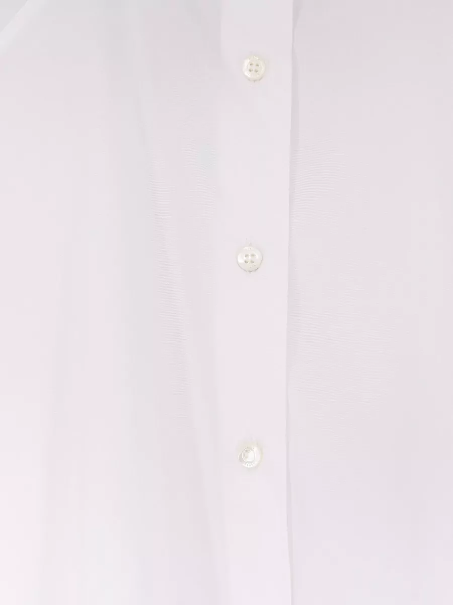 Aspesi Cropped Cotton Long-Sleeve Shirt