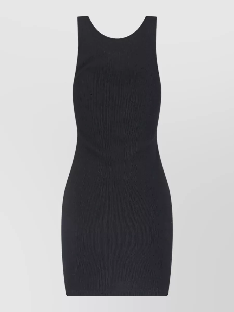 Saint Laurent Ribbed Mini Dress