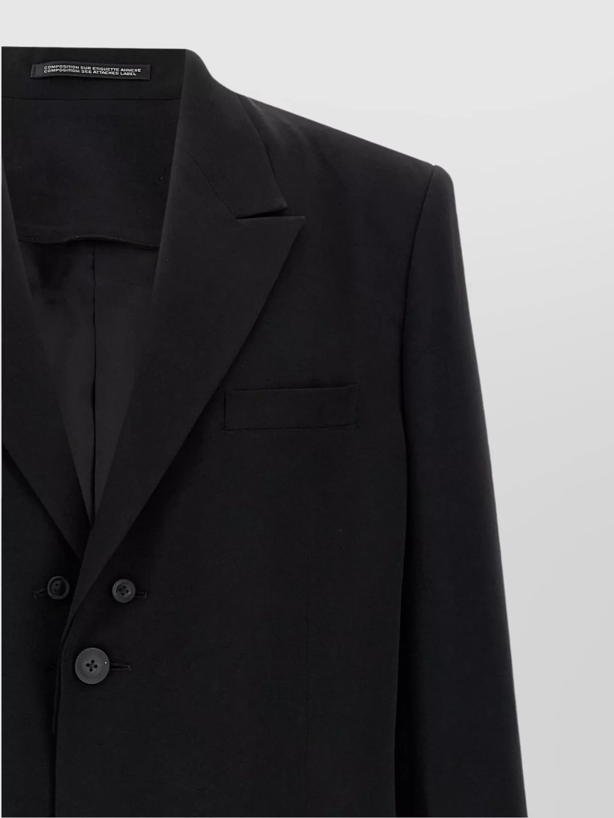 Yohji Yamamoto Asymmetrical Blazer Longline Notched Lapels
