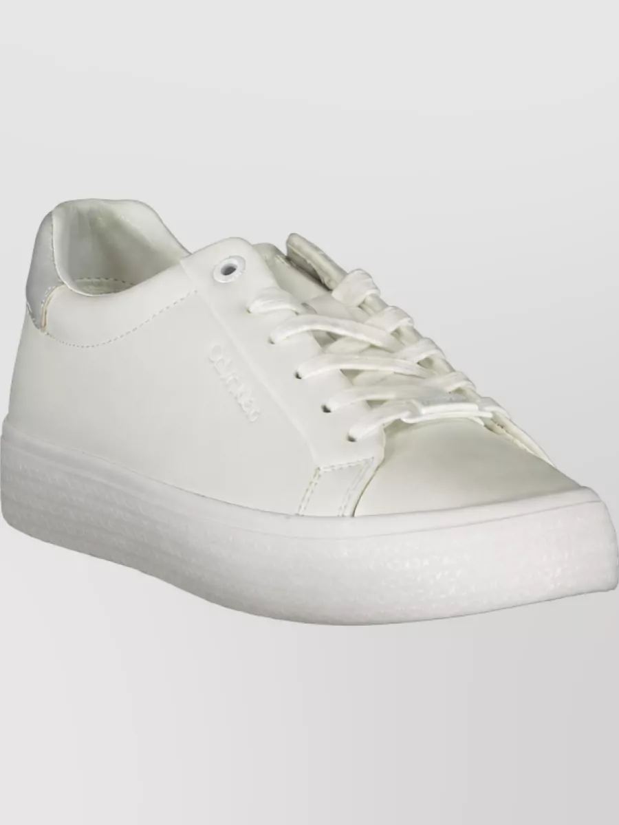 Calvin Klein Leather Lace-Up Sneakers